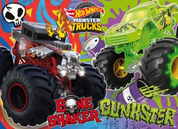 Puzzle Double-Face Géant Hot Wheels Monster Trucks – 24 pièces – Lisciani