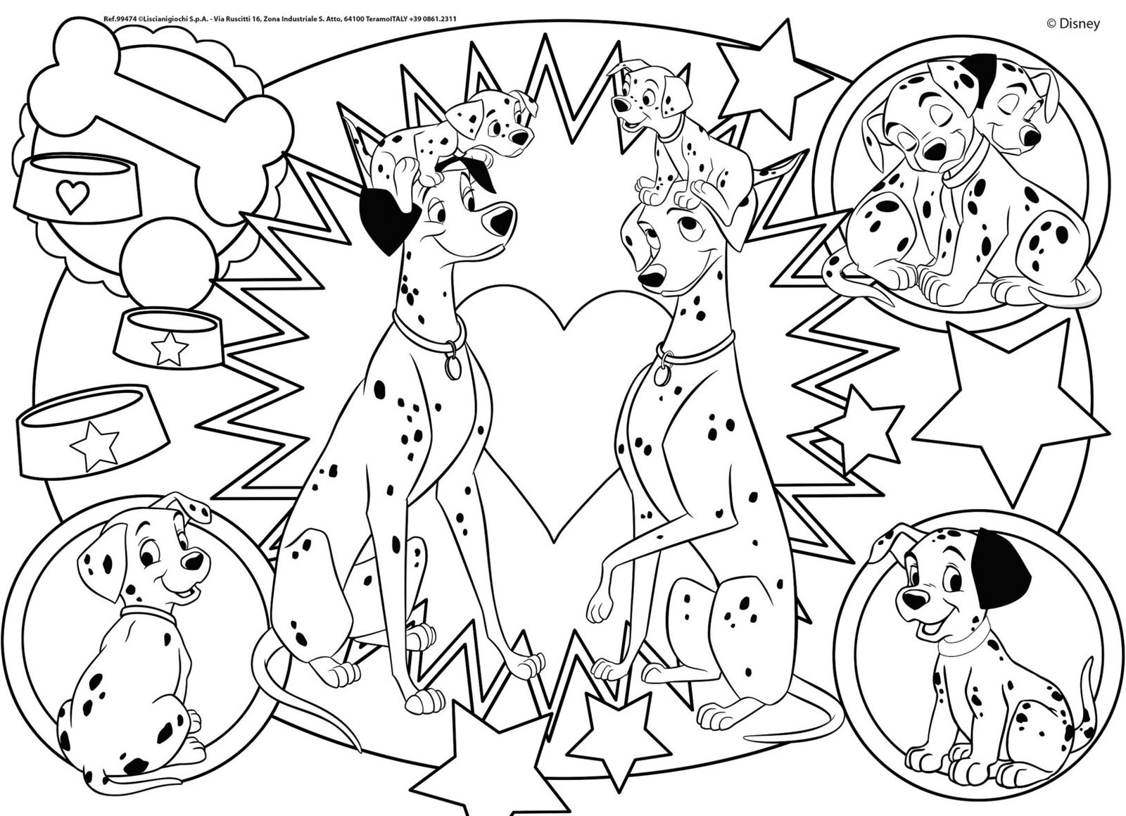 Puzzle Double-Face Les 101 Dalmatiens – 24 pièces – Format Compact – Lisciani