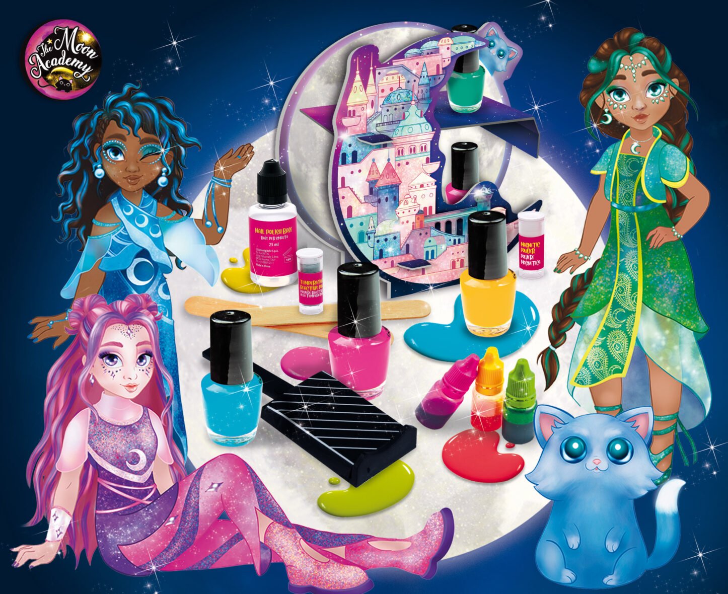 Coffret Créatif The Moon Academy – Vernis à Ongles – Lisciani