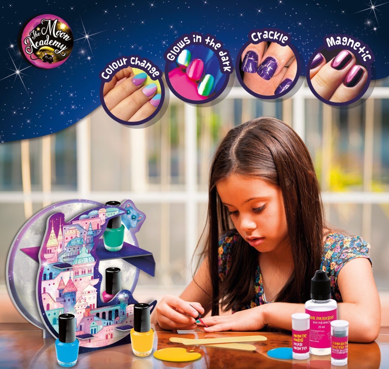 Coffret Créatif The Moon Academy – Vernis à Ongles – Lisciani