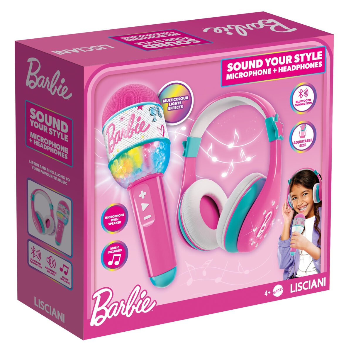 Ensemble Barbie – Casque et Microphone Bluetooth – Lisciani