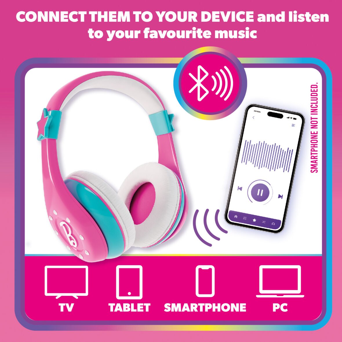 Ensemble Barbie – Casque et Microphone Bluetooth – Lisciani