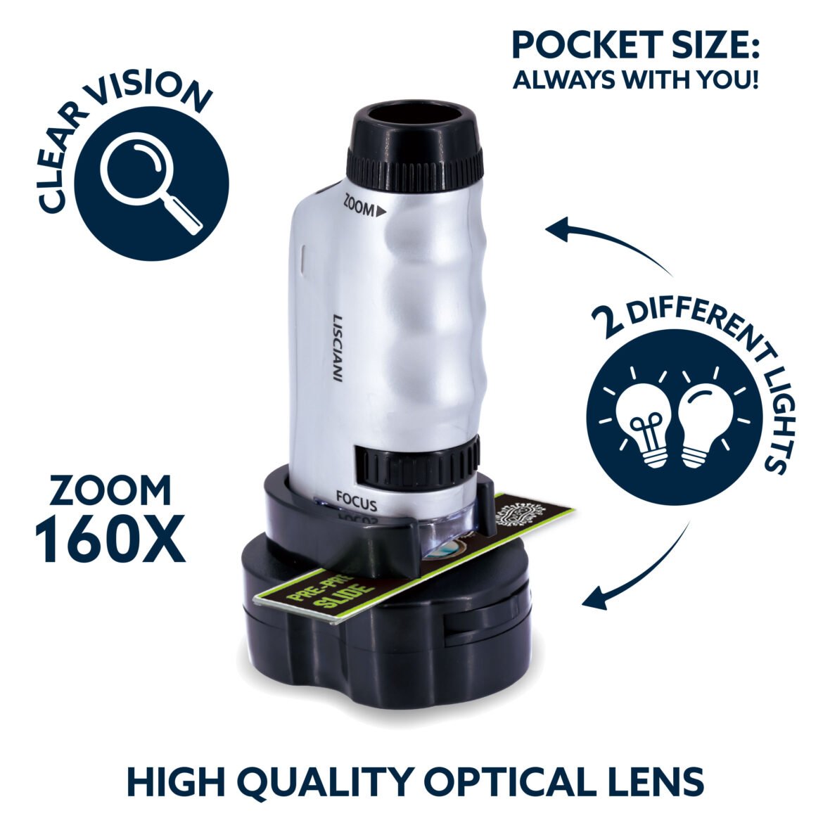 Microscope Portable Explorer – Format de Poche – Lisciani