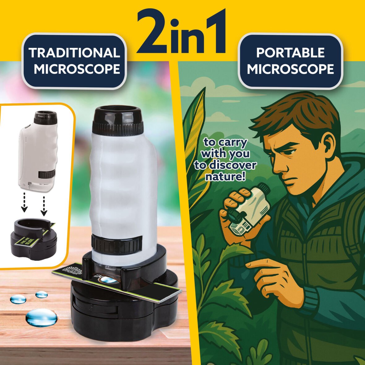 Microscope Portable Explorer – Format de Poche – Lisciani
