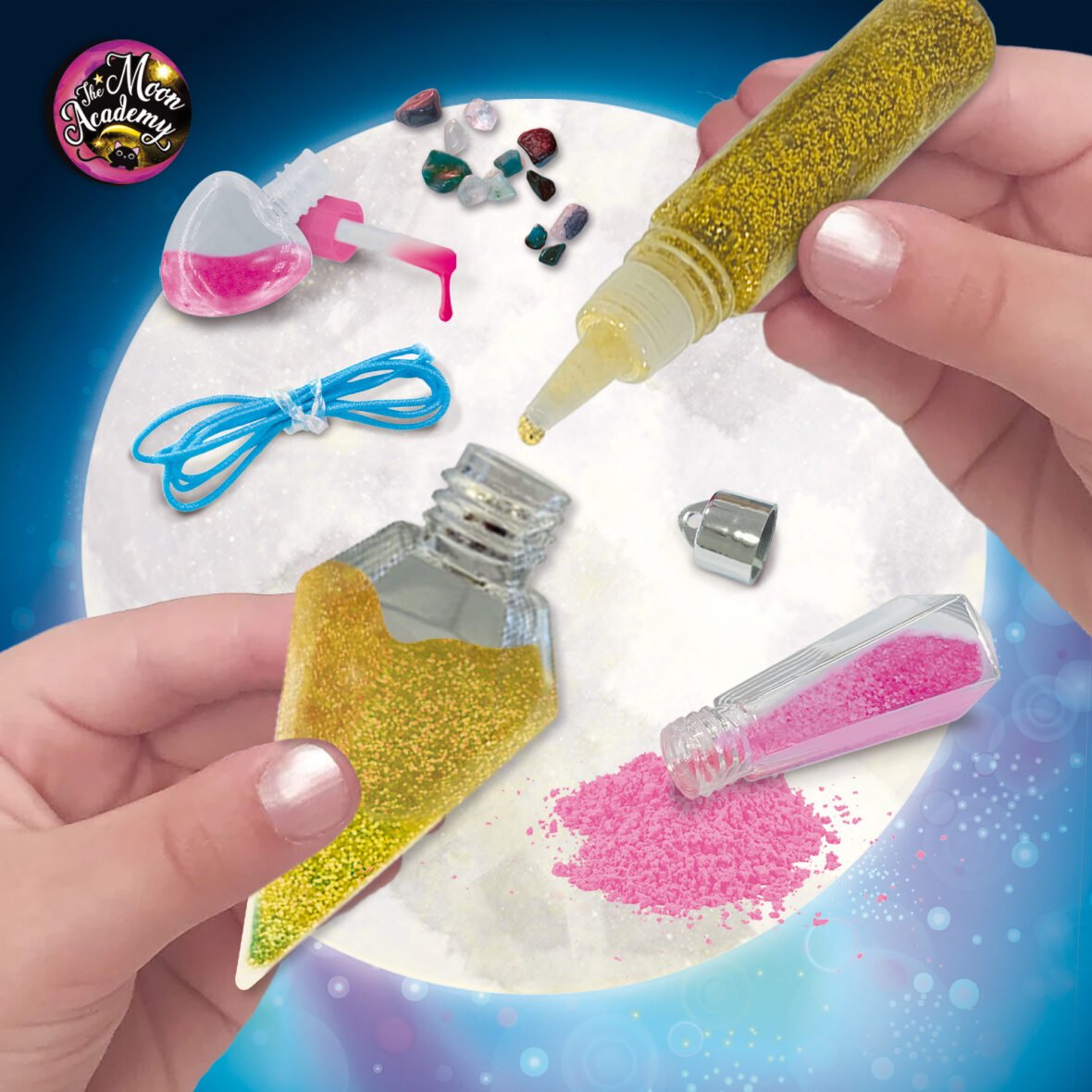Coffret Créatif The Moon Academy – Pendentifs Cristal – Lisciani