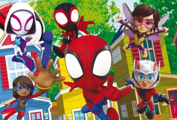 Puzzle Double-Face Spidey – L’Équipe – 24 pièces – Lisciani
