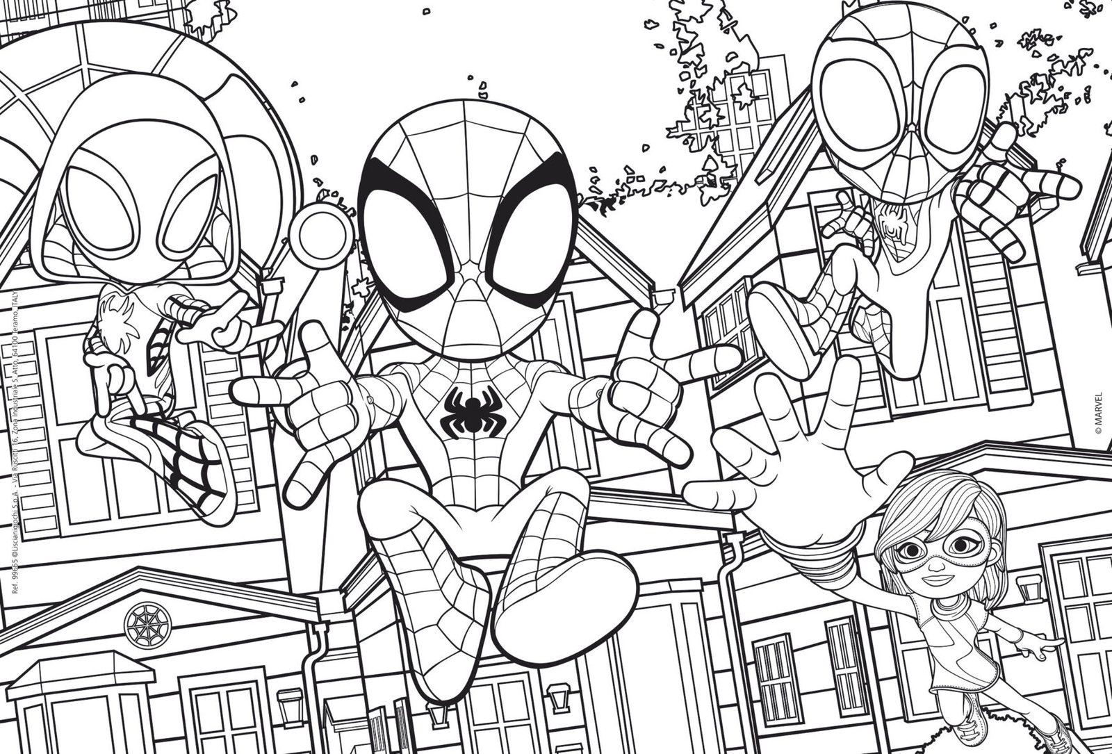 Puzzle Double-Face Spidey – L’Équipe – 24 pièces – Lisciani