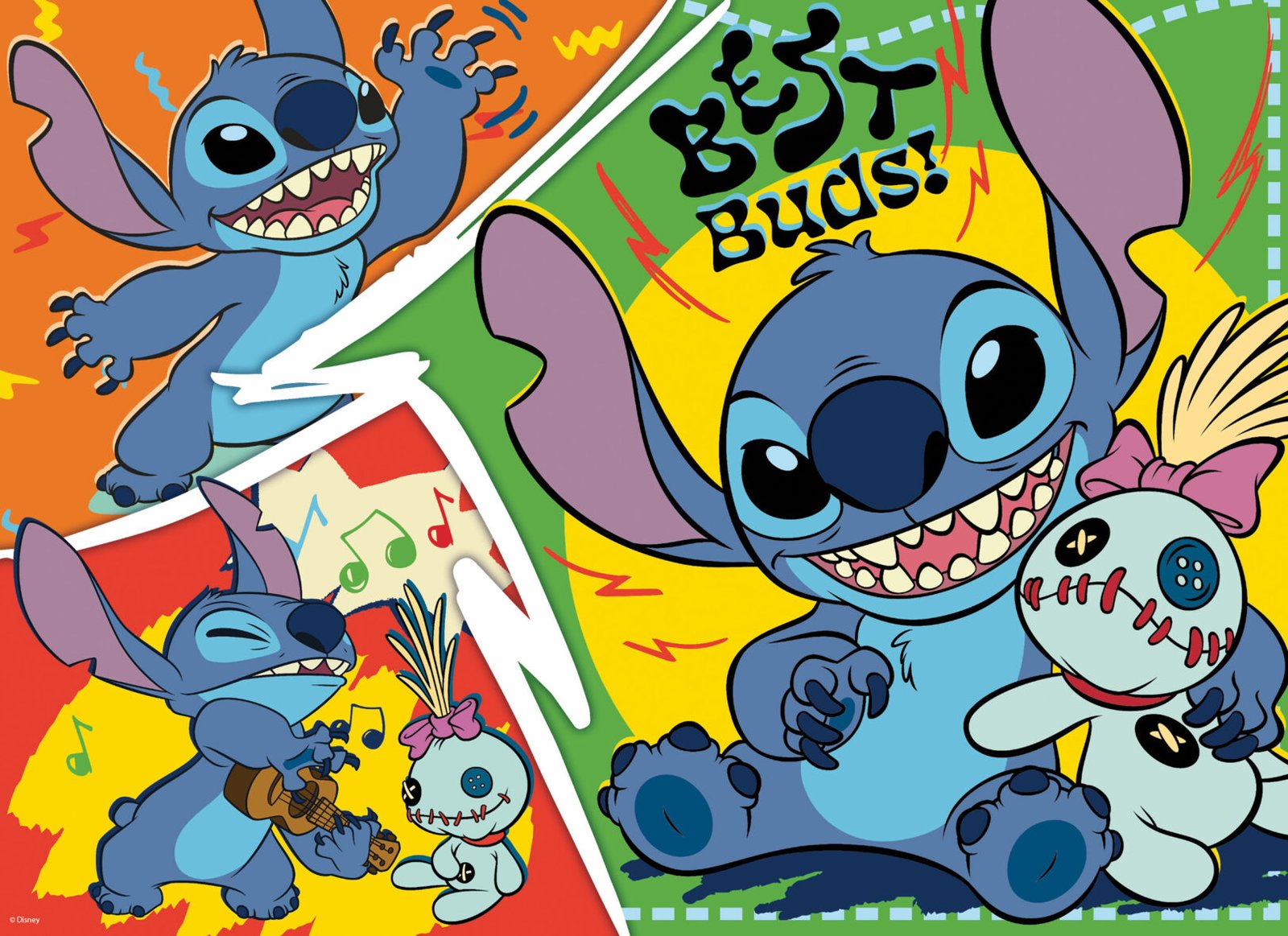 Puzzle Double-Face Géant Lilo et Stitch – 24 pièces – Lisciani