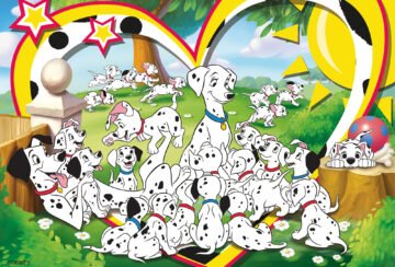 Puzzle Double-Face Géant Les 101 Dalmatiens – 24 pièces – Lisciani