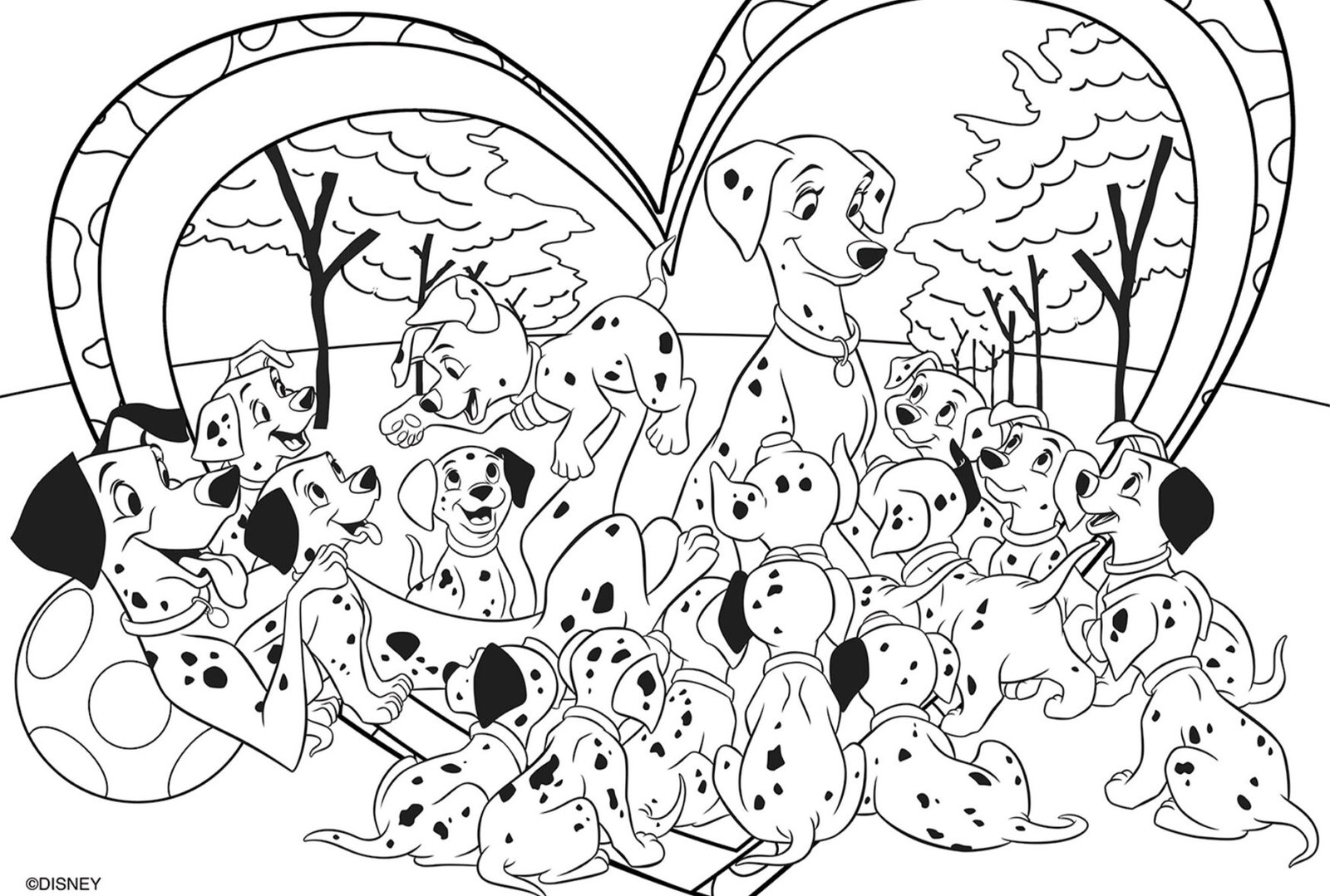 Puzzle Double-Face Géant Les 101 Dalmatiens – 24 pièces – Lisciani