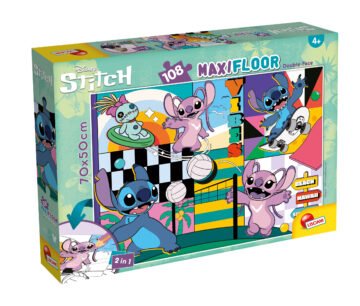 Puzzle Double-Face Géant Lilo et Stitch – 108 pièces – Lisciani