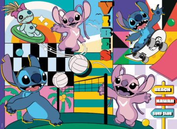 Puzzle Double-Face Géant Lilo et Stitch – 108 pièces – Lisciani