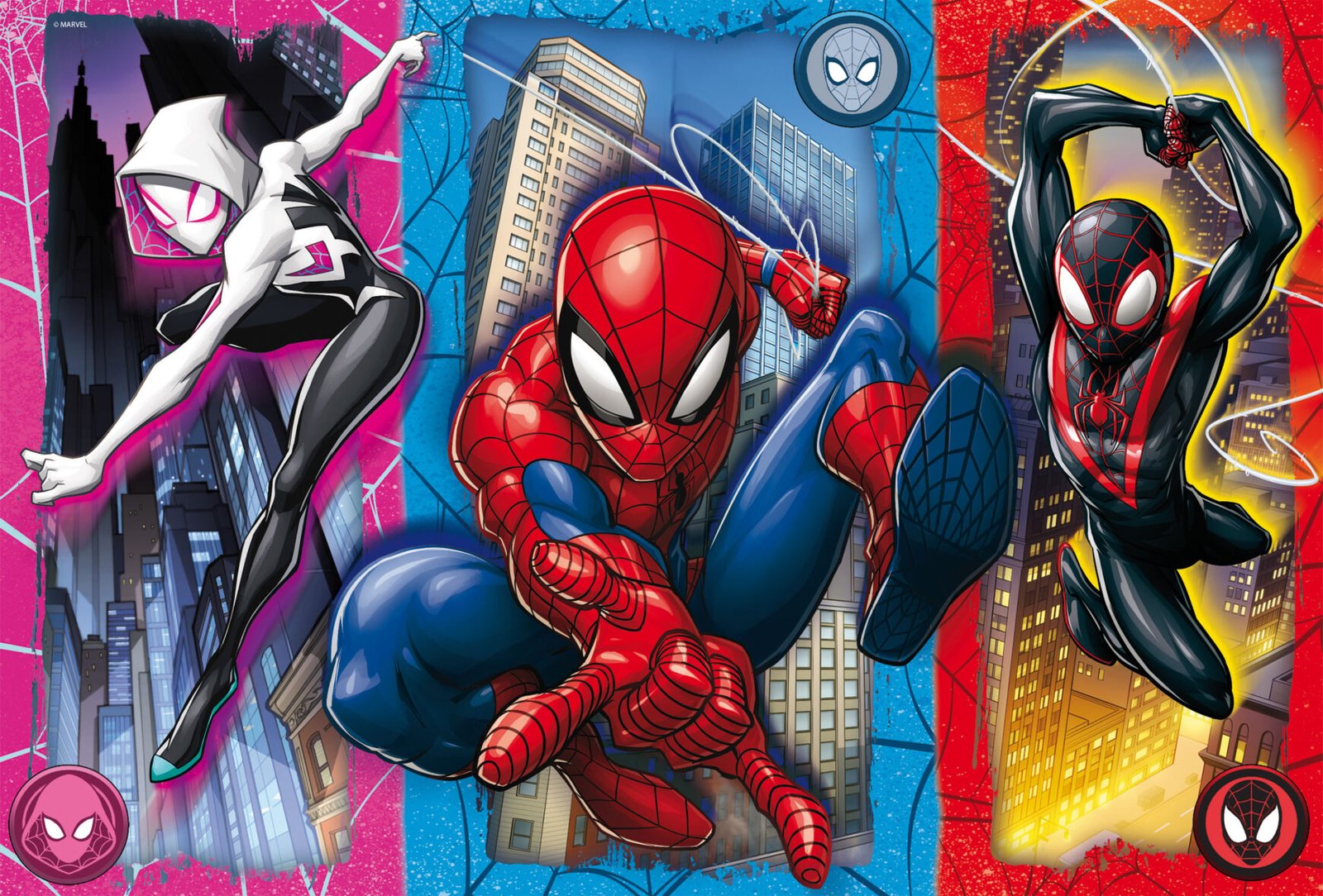 Puzzle Double-Face Géant Spider-Man – 2 x 60 pièces – Lisciani
