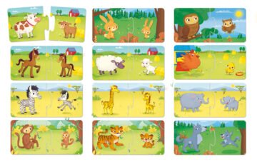 Jeu d’Association Carotina Baby – Mamans et Petits Animaux – Lisciani