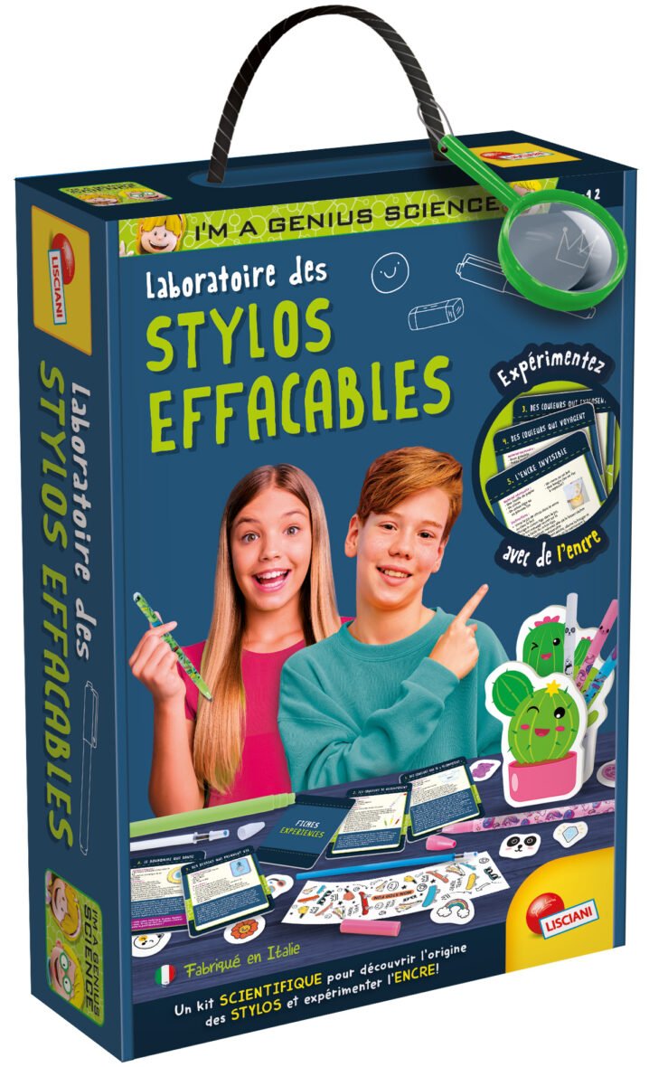 Laboratoire Scientifique – Stylos Effaçables à Personnaliser – Lisciani