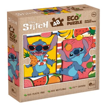 Puzzle Double-Face Éco Stitch – 48 pièces – Lisciani