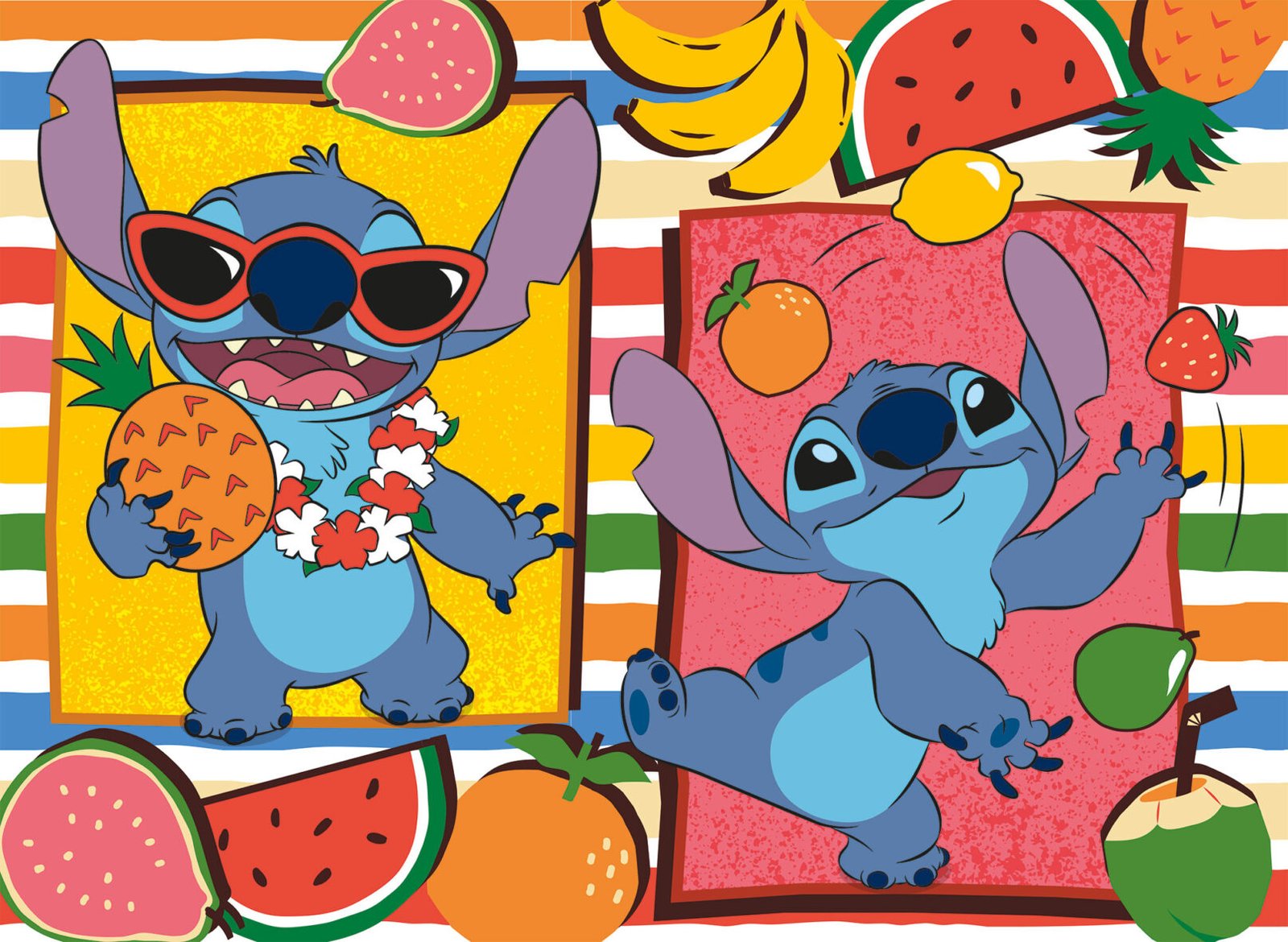 Puzzle Double-Face Éco Stitch – 48 pièces – Lisciani