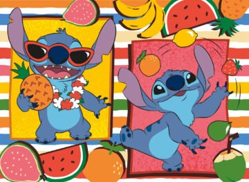 Puzzle Double-Face Éco Stitch – 48 pièces – Lisciani