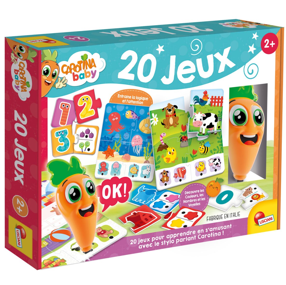 Coffret Carotina Baby – 20 Jeux avec Stylo – Lisciani
