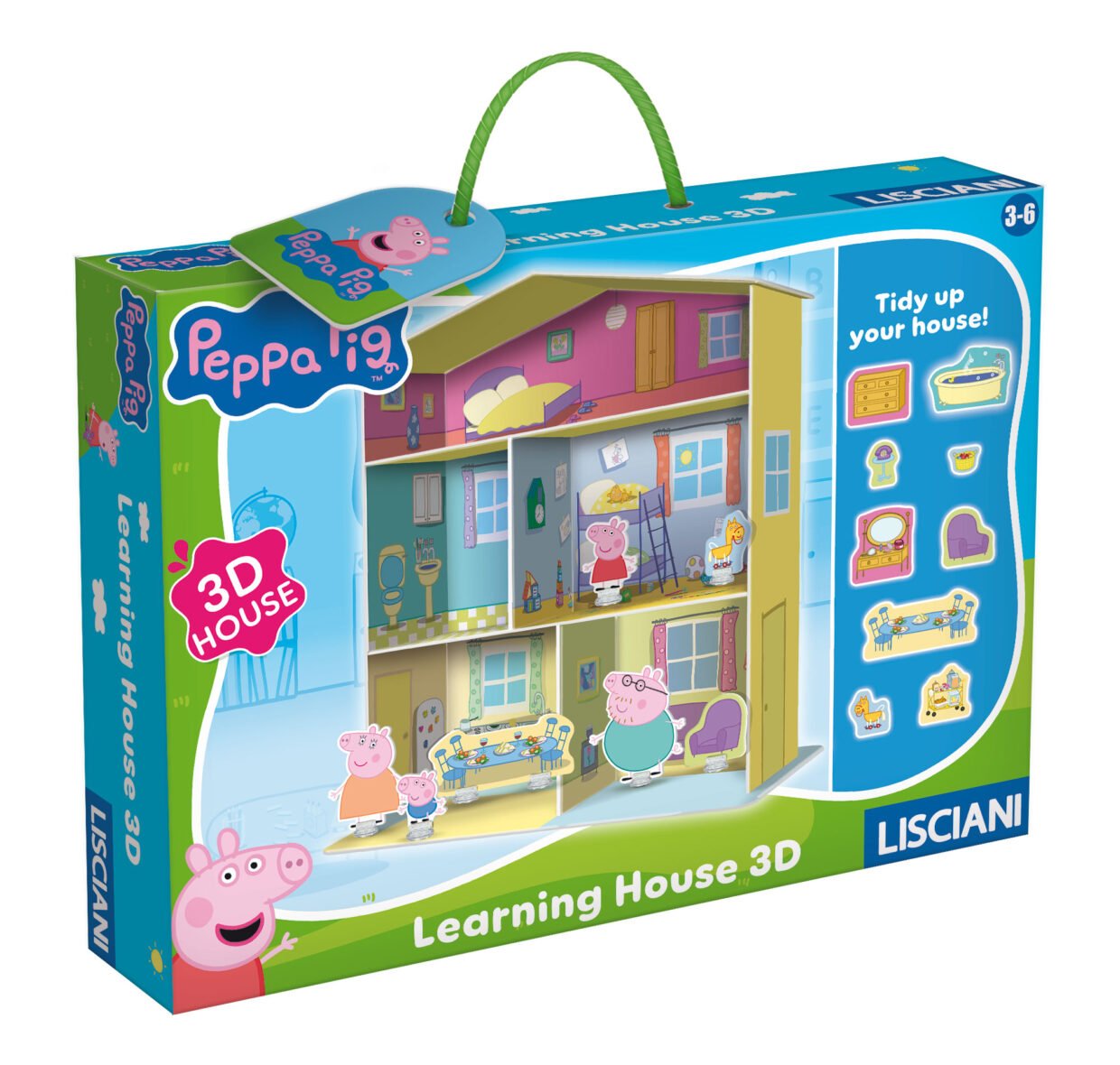 Maison Peppa Pig – Jeu de Construction 3D – Lisciani