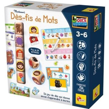 Jeu Montessori – Dés-fis de Mots – Lisciani