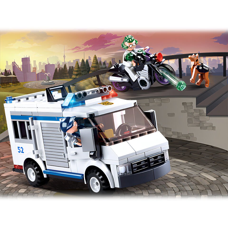 Jeu de Construction – Fourgon de Transport de Prisonniers – Sluban