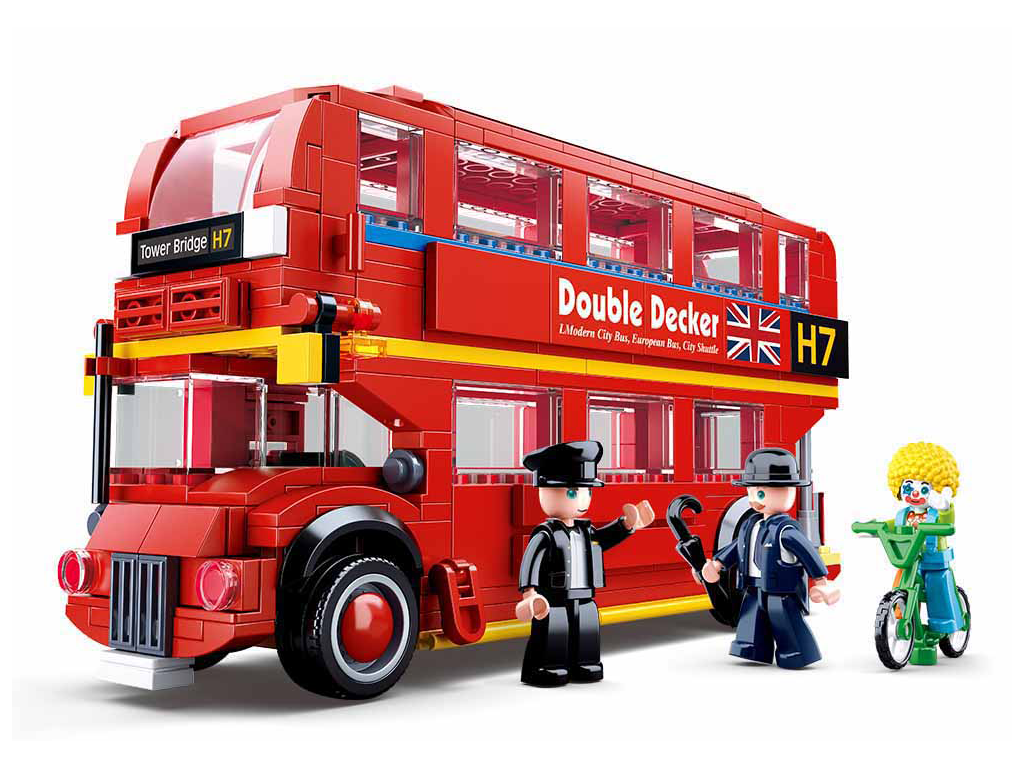 Jeu de Construction – Bus Londonien à Impériale – Sluban