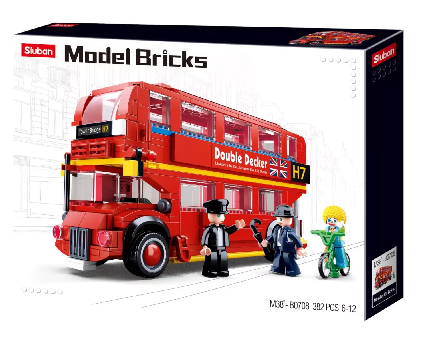 Jeu de Construction – Bus Londonien à Impériale – Sluban