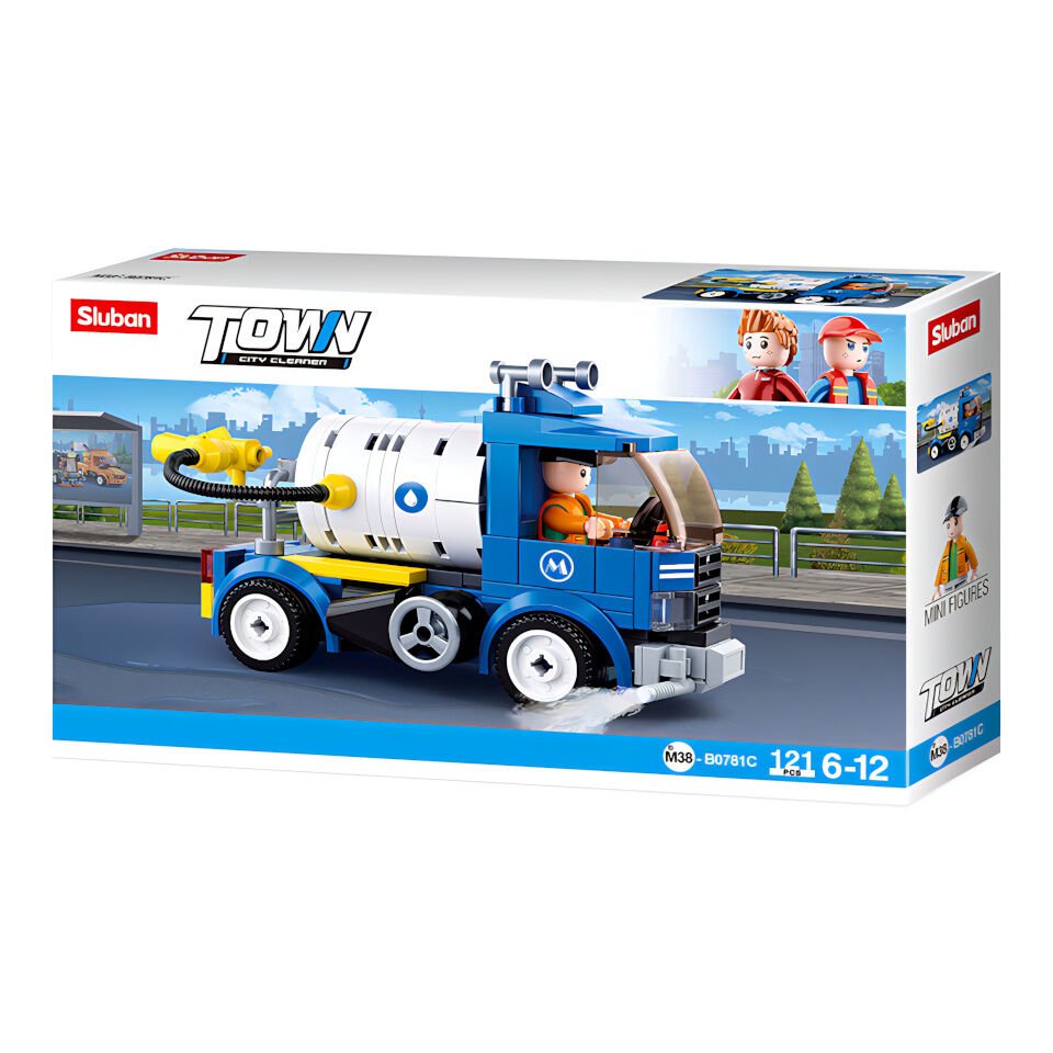 Jeu de Construction – Camion de Nettoyage Urbain – Sluban