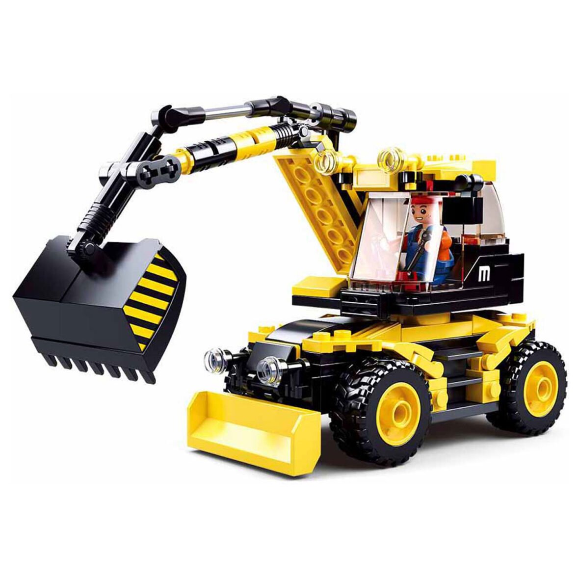 Jeu de Construction – Pelleteuse sur Roues – Sluban