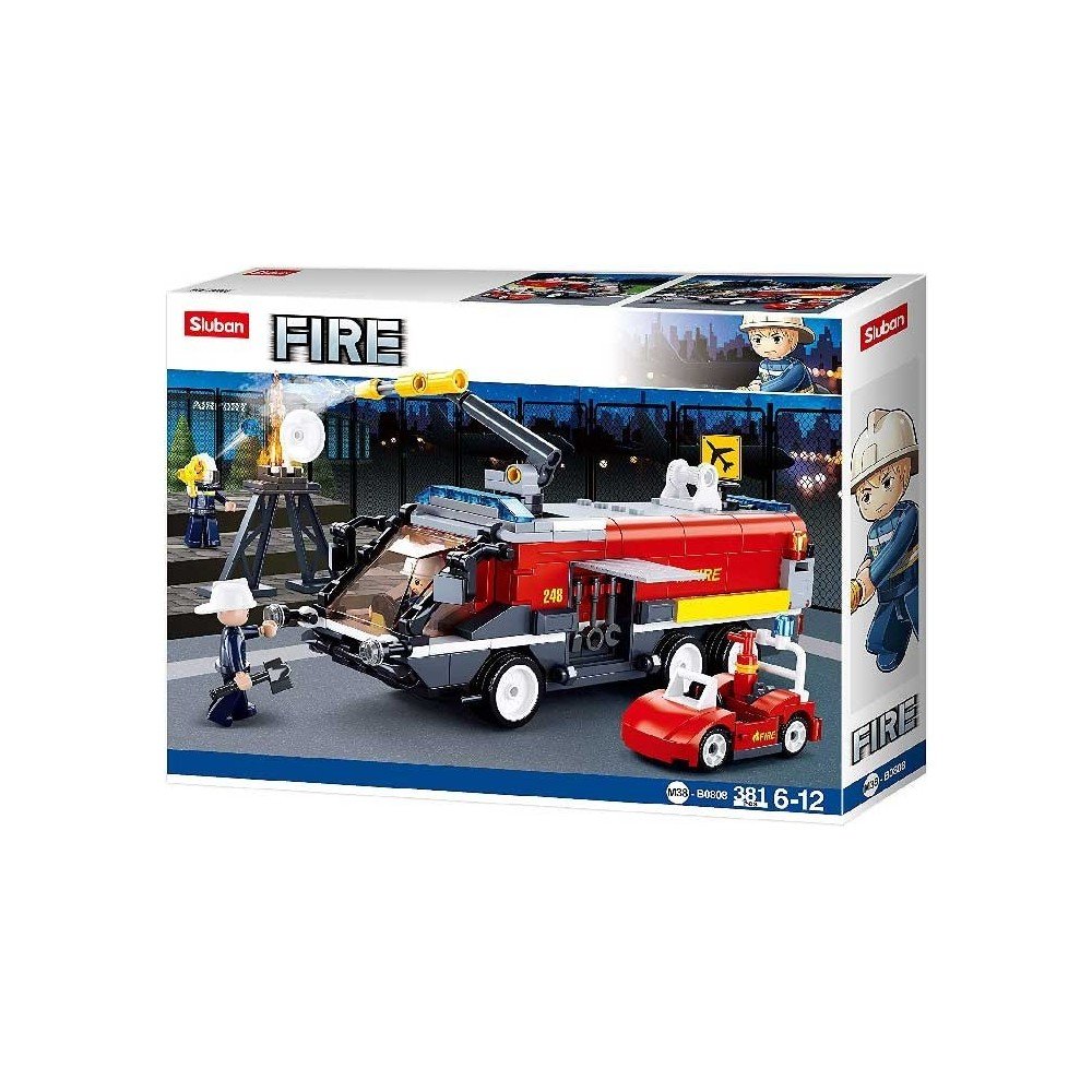 Jeu de Construction – Camion de Pompiers d’Aéroport – Sluban