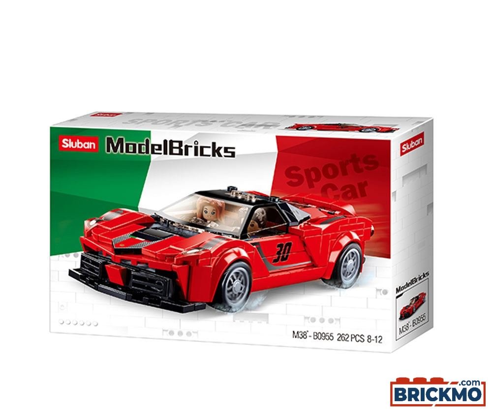 Jeu de Construction – Supercar Italienne Rouge – Sluban