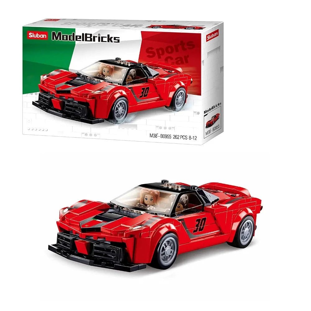 Jeu de Construction – Supercar Italienne Rouge – Sluban