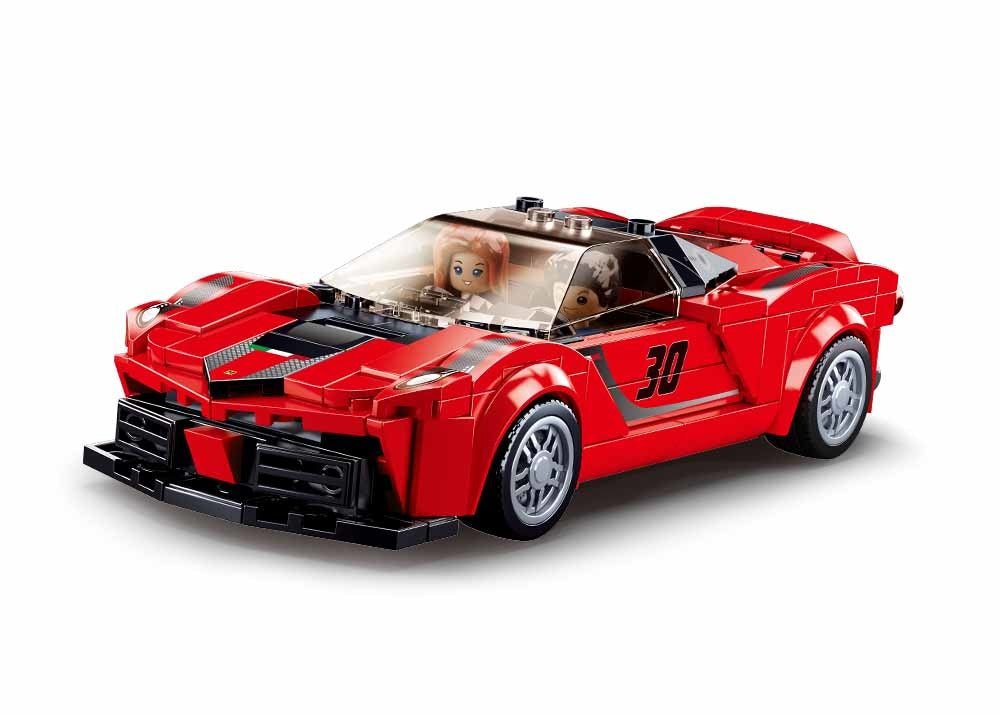 Jeu de Construction – Supercar Italienne Rouge – Sluban