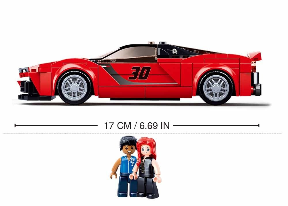 Jeu de Construction – Supercar Italienne Rouge – Sluban