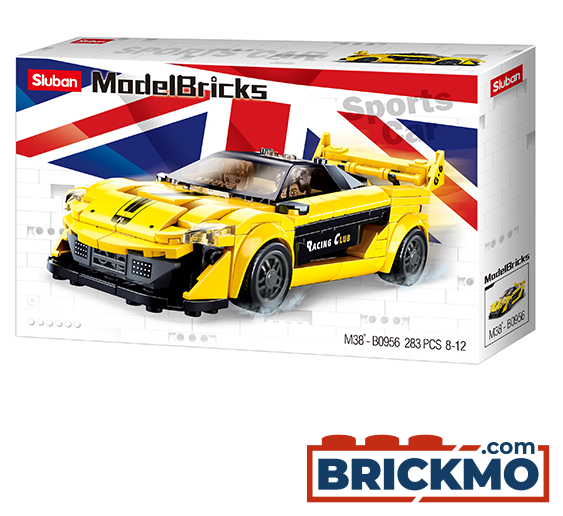 Jeu de Construction – Supercar Britannique Jaune – Sluban
