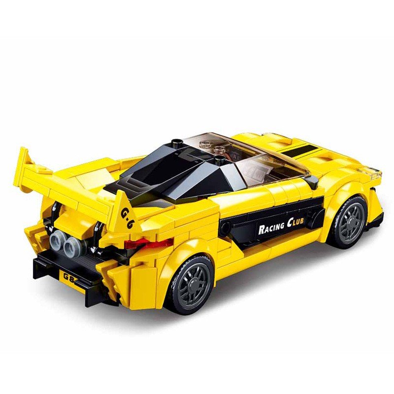Jeu de Construction – Supercar Britannique Jaune – Sluban