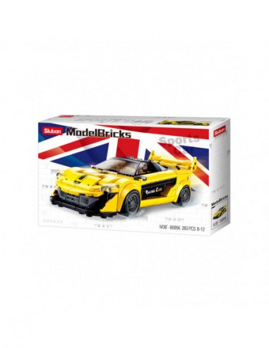 Jeu de Construction – Supercar Britannique Jaune – Sluban