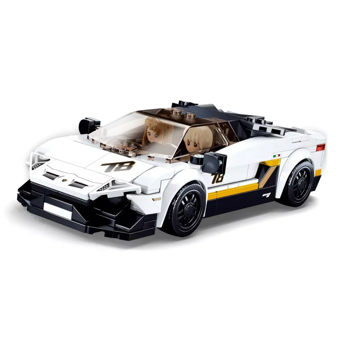 Jeu de Construction – Supercar Italienne Blanche – Sluban