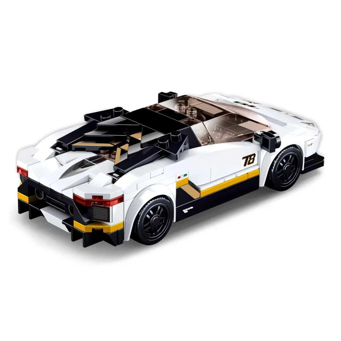 Jeu de Construction – Supercar Italienne Blanche – Sluban