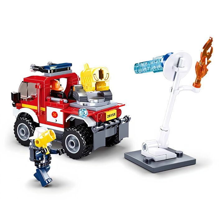 Jeu de Construction – Véhicule de Pompiers Tout-Terrain – Sluban