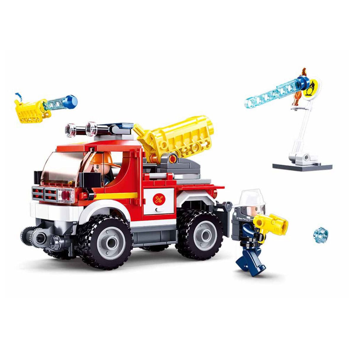 Jeu de Construction – Véhicule de Pompiers Tout-Terrain – Sluban