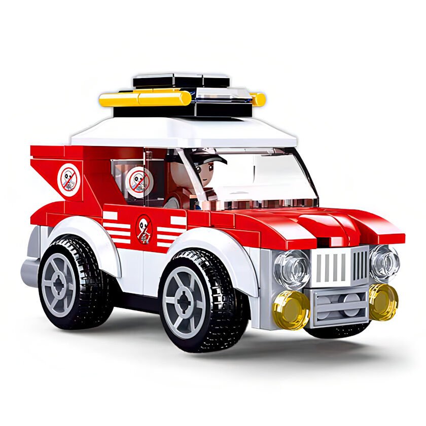 Jeu de Construction – Voiture de Rallye à Rétrofriction – Sluban
