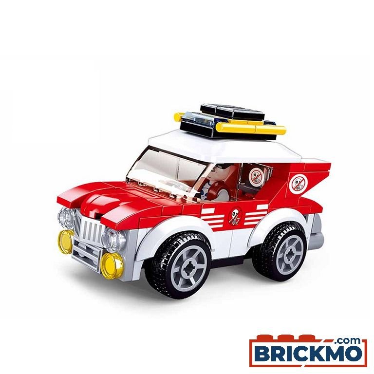 Jeu de Construction – Voiture de Rallye à Rétrofriction – Sluban