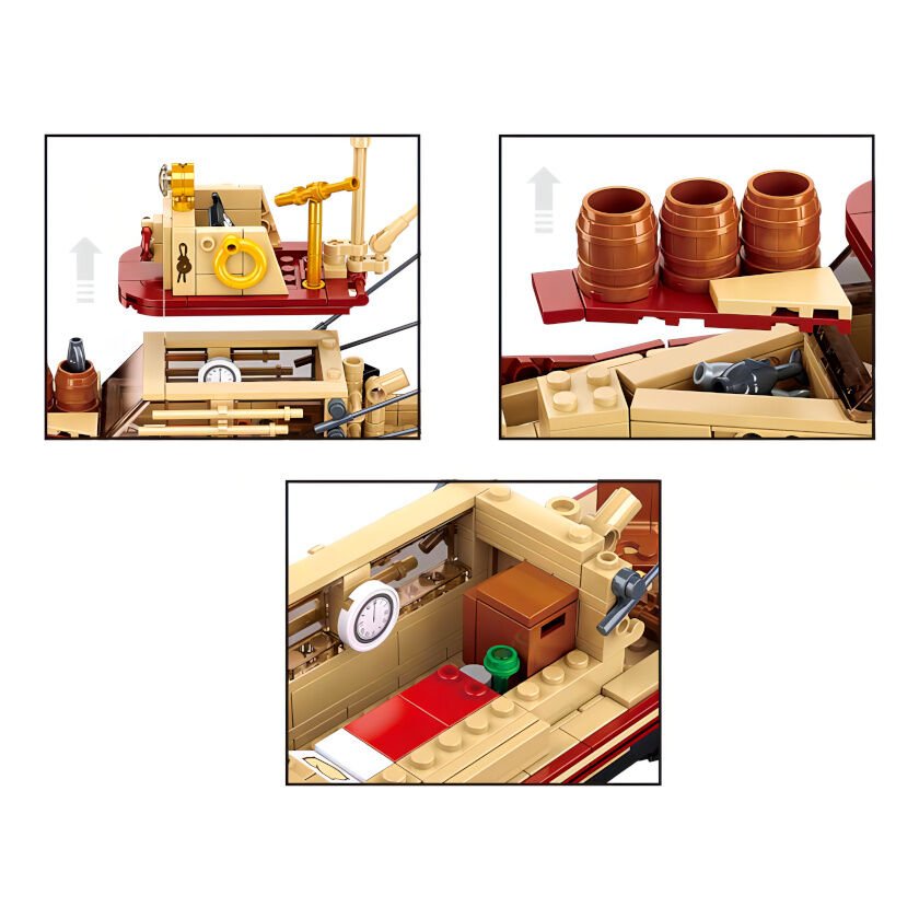 Jeu de Construction – Bateau de Pêche The Great Shark – Sluban