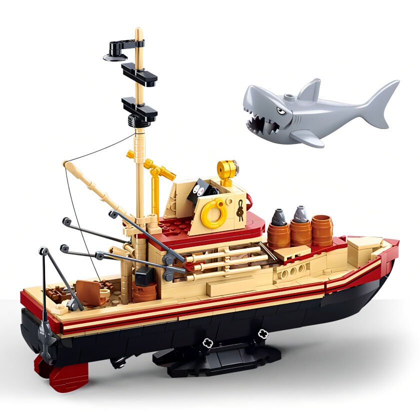 Jeu de Construction – Bateau de Pêche The Great Shark – Sluban