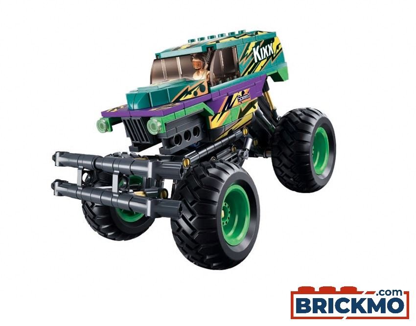 Jeu de Construction – Bolide Vert et Violet à Rétrofriction – Sluban