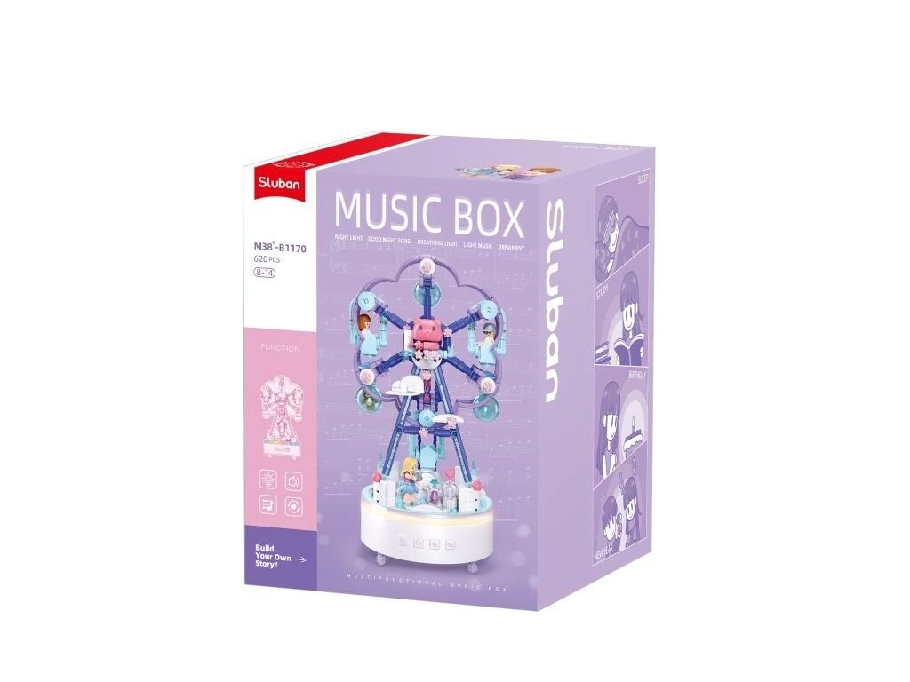 Jeu de Construction – Boîte à Musique Manège Étoilé – Sluban