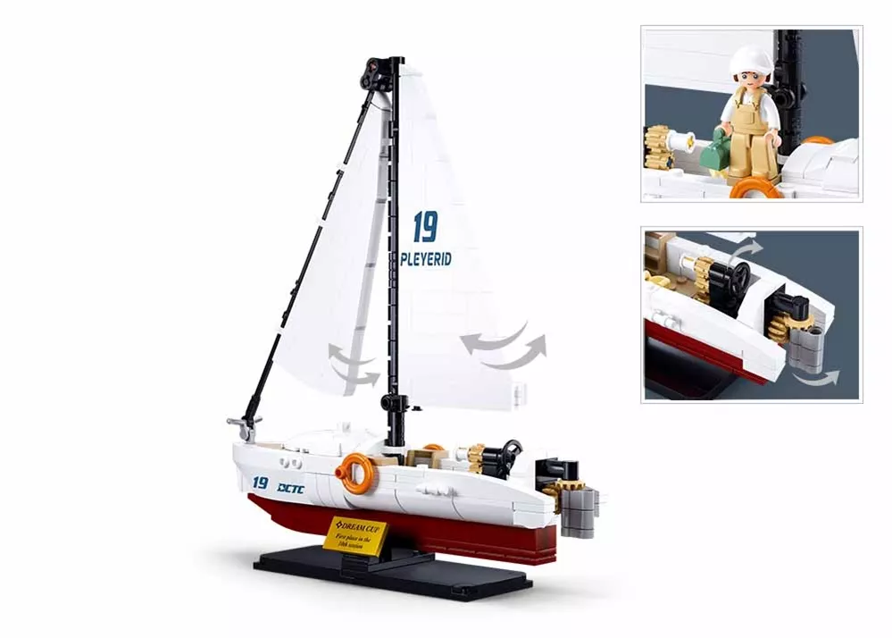 Jeu de Construction – Bateau à Moteur Rodeo – Sluban
