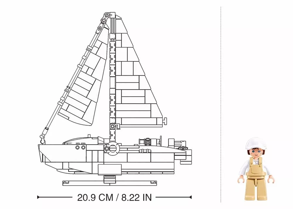 Jeu de Construction – Bateau à Moteur Rodeo – Sluban